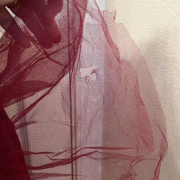 Joyfolie Mia Joy Lacy Petticoat Dress in Burgundy Girls Size 7 - Picture 10 of 16